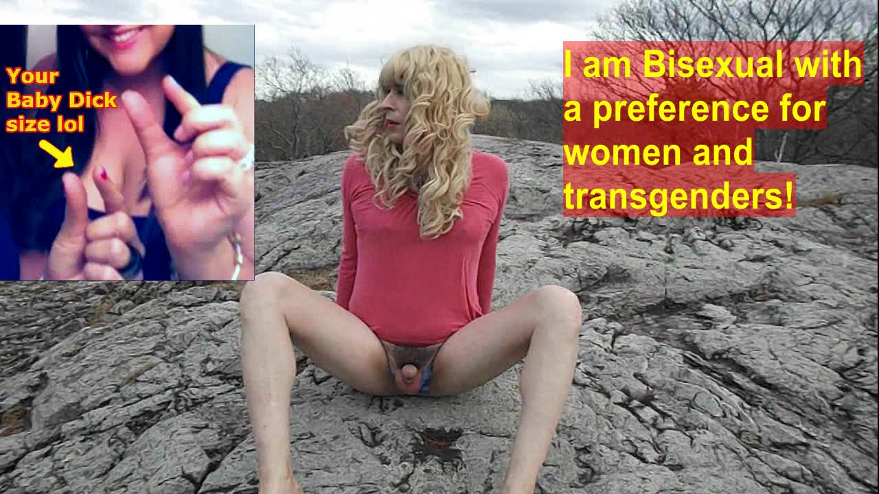 Tiny little clitdick crossdresser! Micropenis sissy slut! small dick crossdresser!