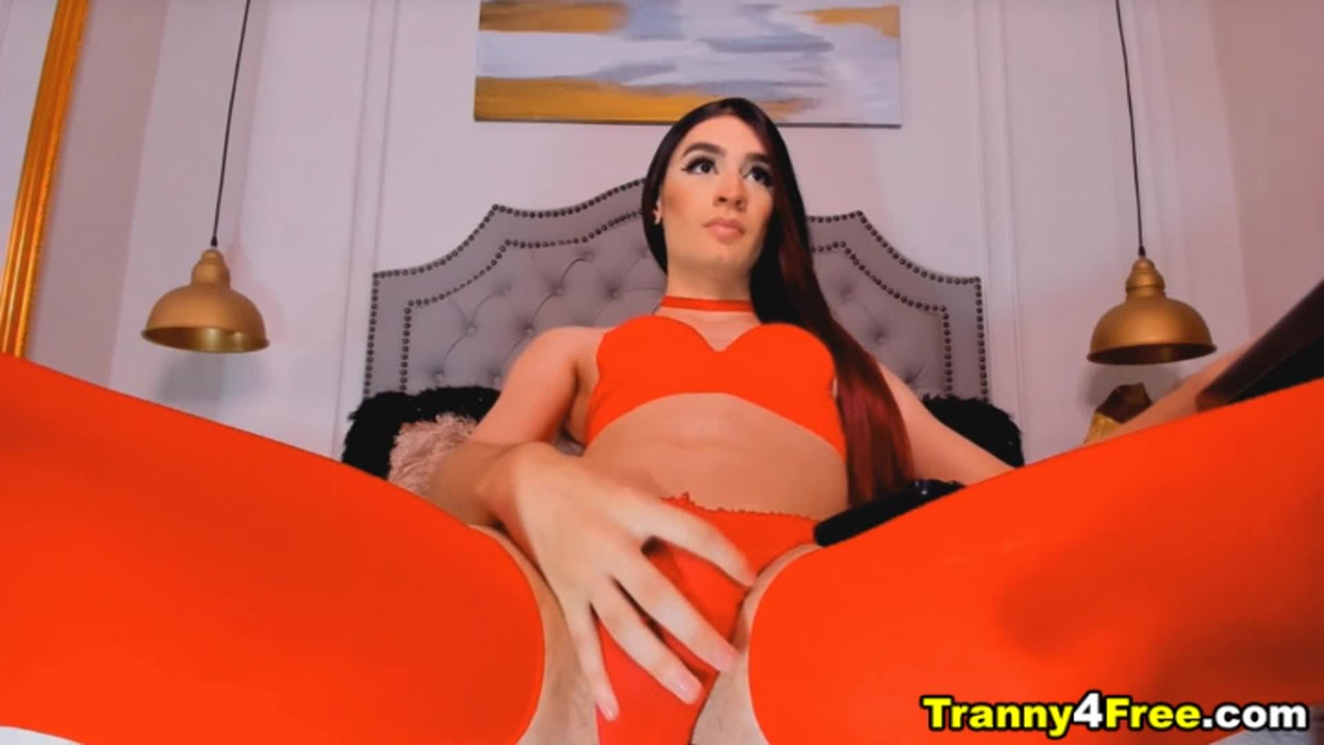 Tranny Gets Naked And Shows Her Big Boobs And Huge Cocks